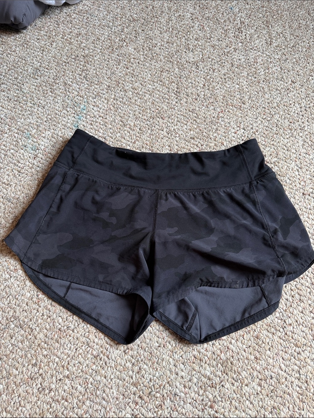 lululemon athletica Black Camo Athletic Shorts